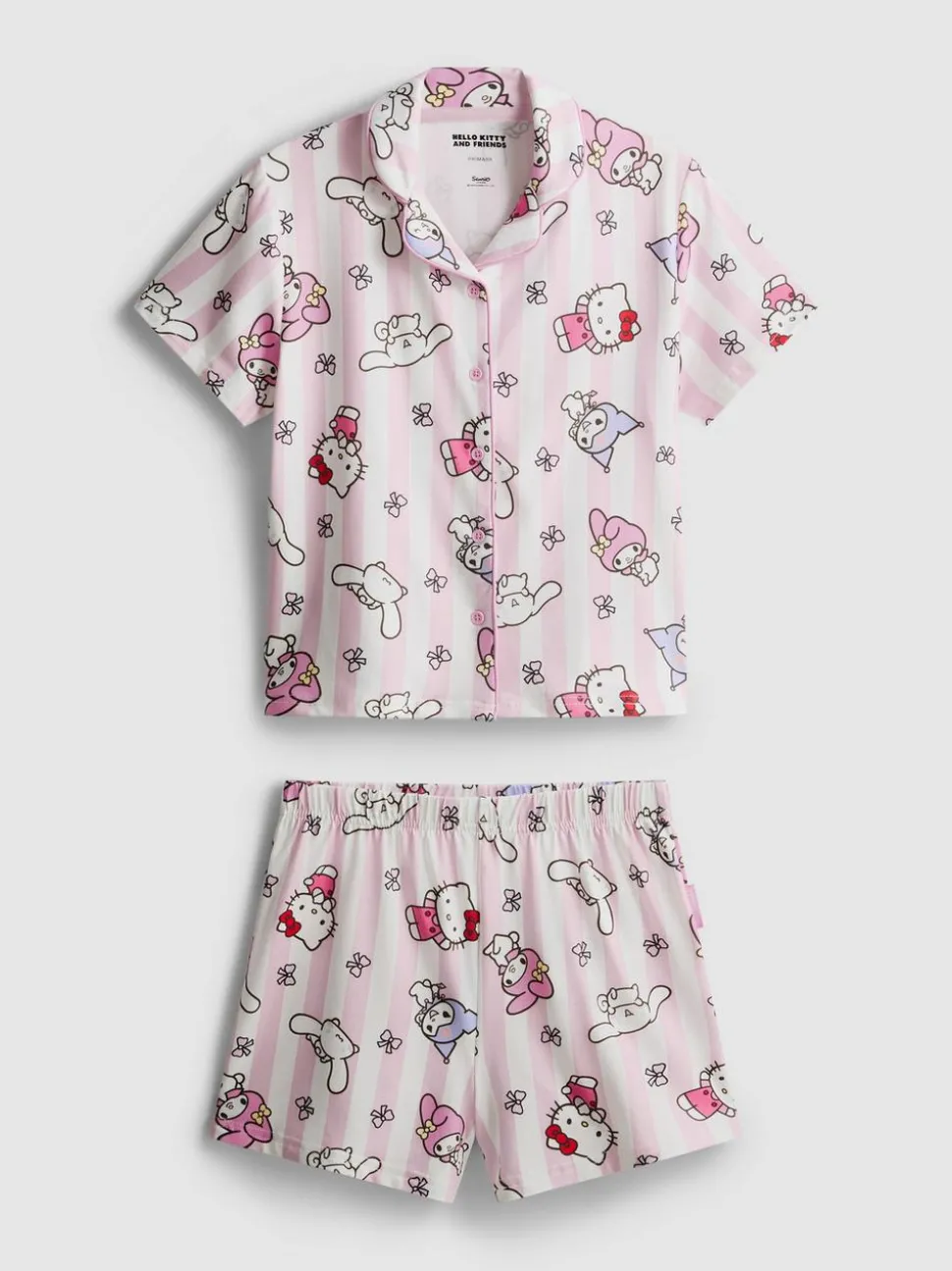 5–15 Jahre | Kurzer „Hello Kitty and Friends“ Schlafanzug