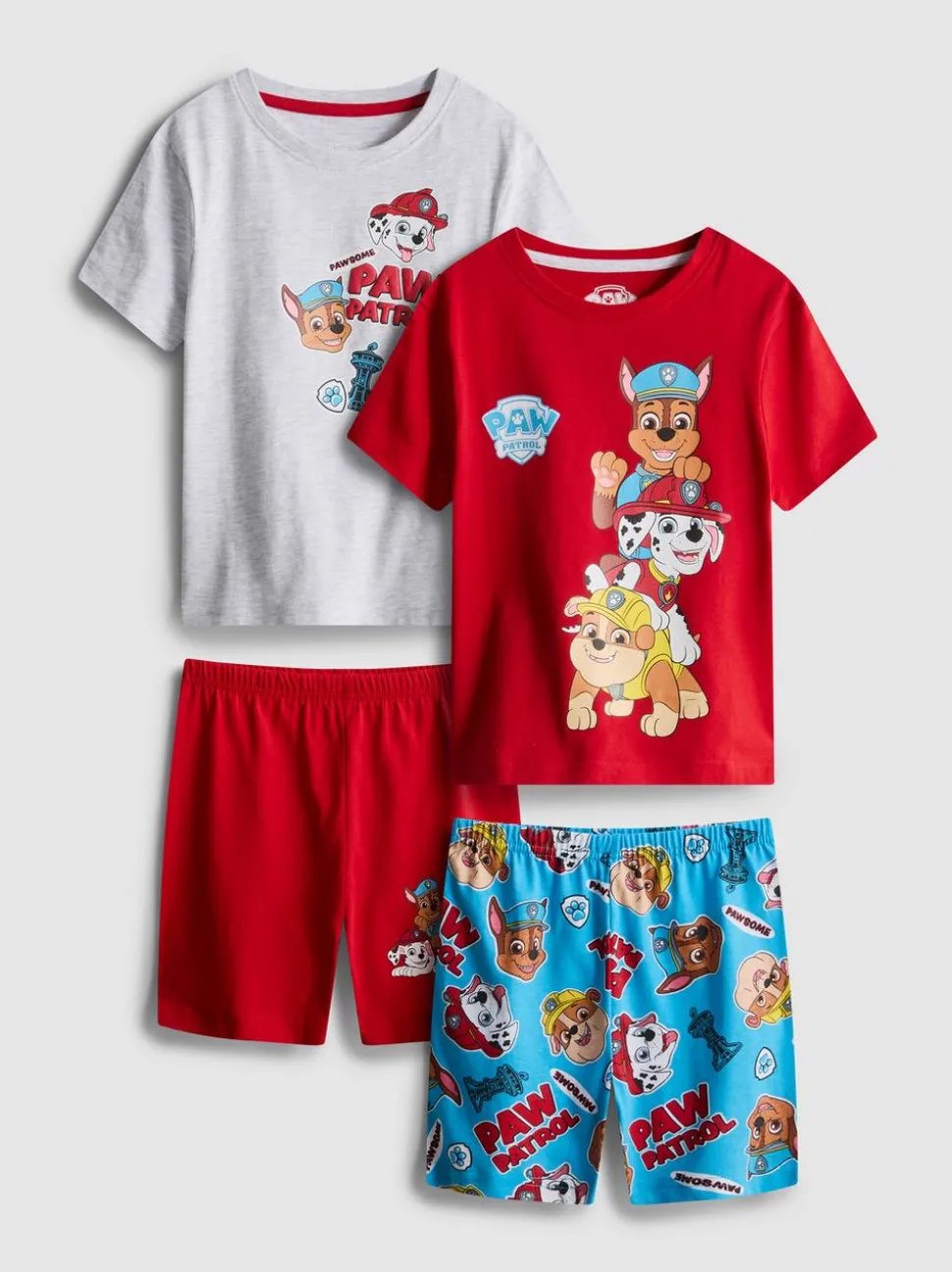 1,5–7 Jahre | Kurzer „PAW Patrol“ Schlafanzug, 2er-Pack