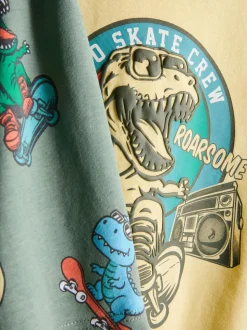 1,5–8 Jahre | Kurzer Schlafanzug mit Dinosaurier-Grafik, 2er-Pack