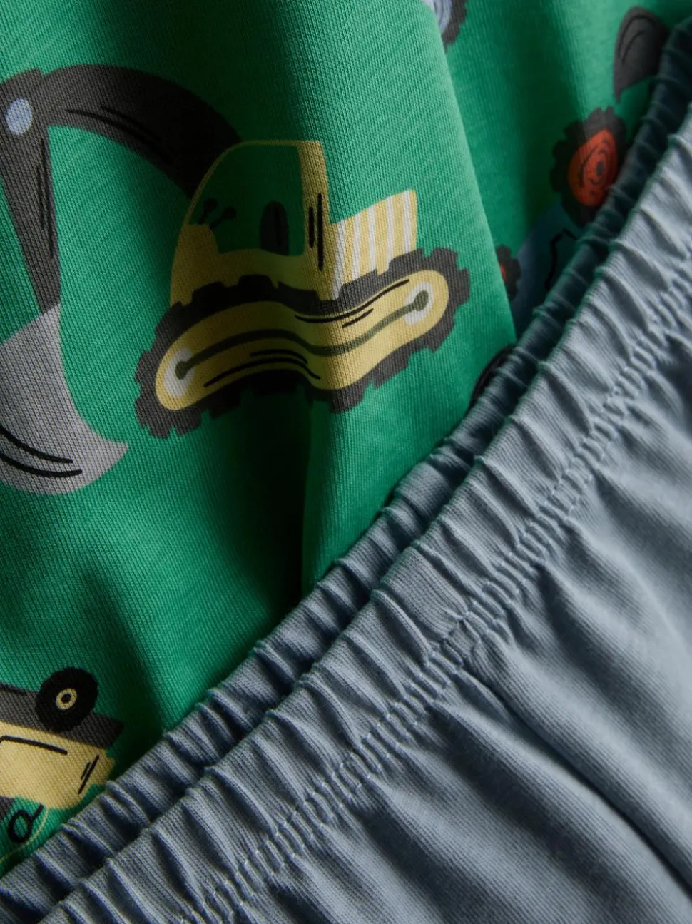 1,5–8 Jahre | Kurzer Schlafanzug mit Bagger-Grafik, 2er-Pack