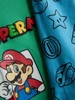 1,5–10 Jahre | Kurzer „Super Mario World“ Schlafanzug, 2er-Pack