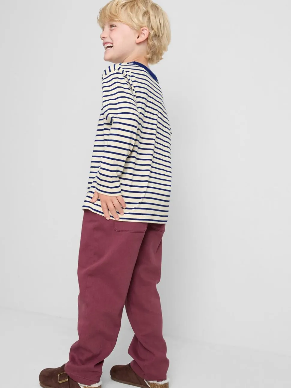 1–9 Jahre | Langarmshirt aus reiner Baumwolle mit Streifen
