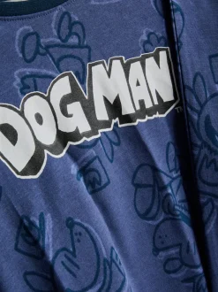 5–13 Jahre | Lange „Dog Man“ Schlafanzüge, 2er-Pack