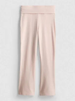 7–15 Jahre | Leggings mit hohem Baumwollanteil, ausgestelltem Bein und umgeschlagenem Bund