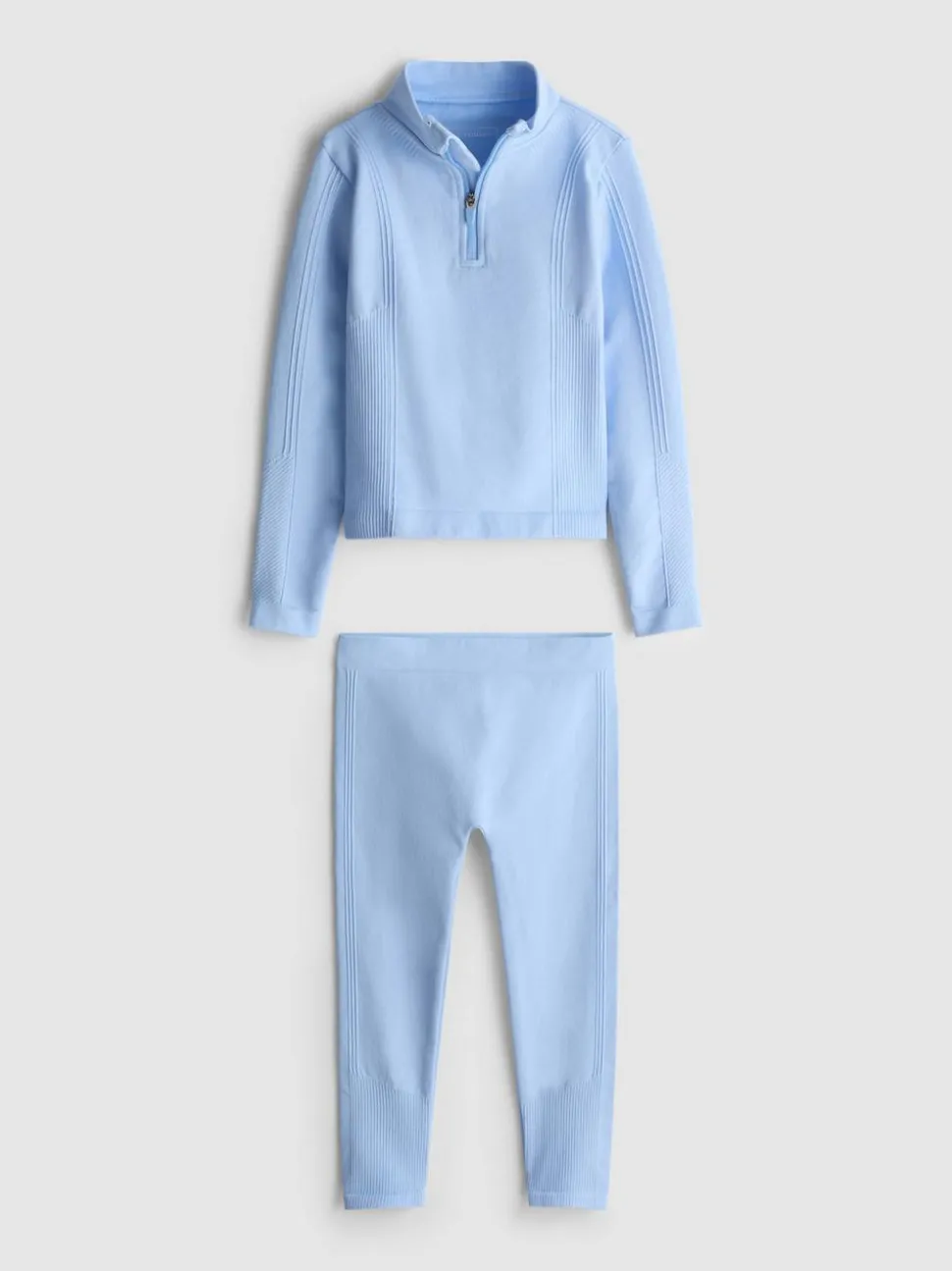 3–8 Jahre | Nahtloses Active-Set mit Sweatshirt mit Trichterkragen und Leggings