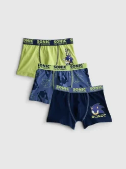 3–15 Jahre | „Sonic the Hedgehog“ Boxershorts, 3er-Pack