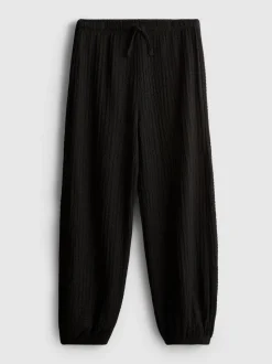 7–15 Jahre | Strukturierte Ballonhose in Knitteroptik