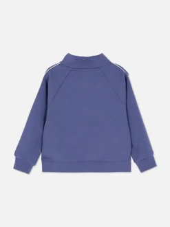 1,5–8 Jahre | Sweatshirt mit halbem Reißverschluss und Trichterkragen