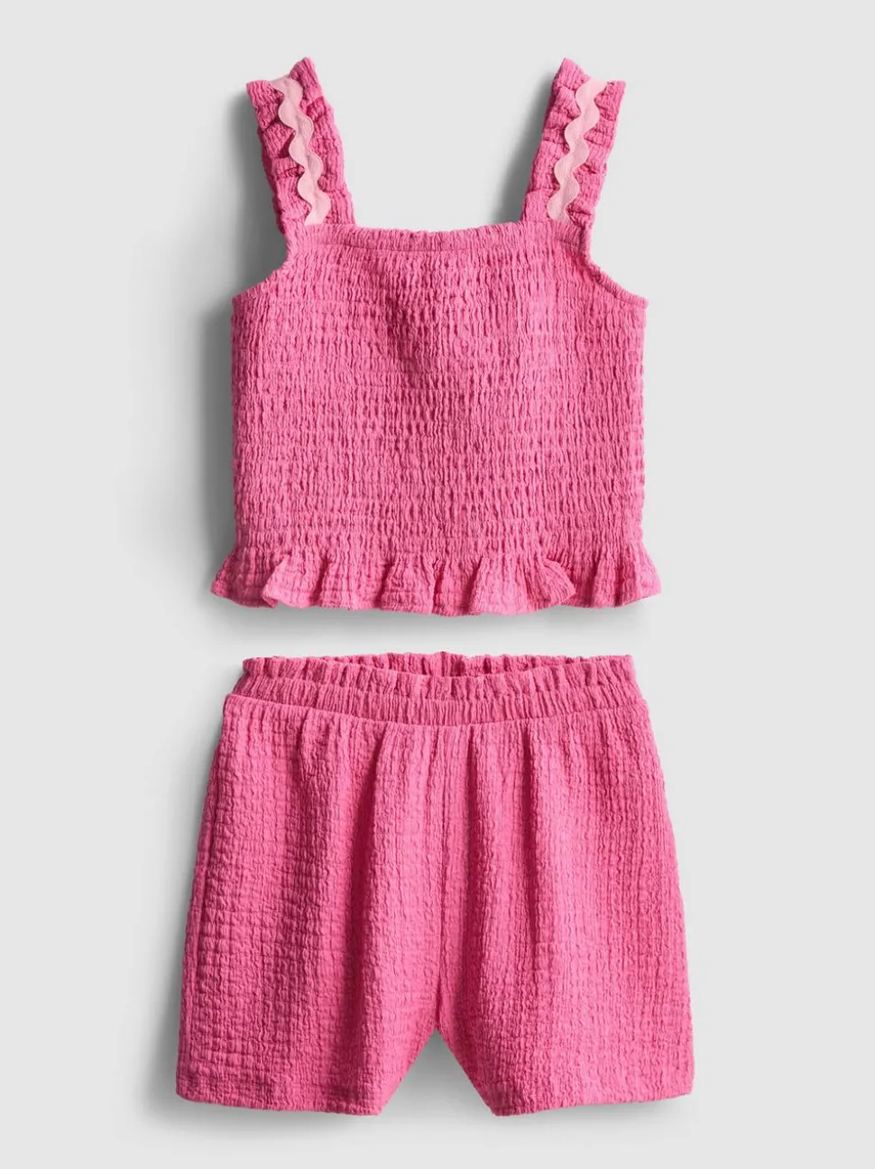 1,5–8 Jahre | Top und Shorts in Knitteroptik