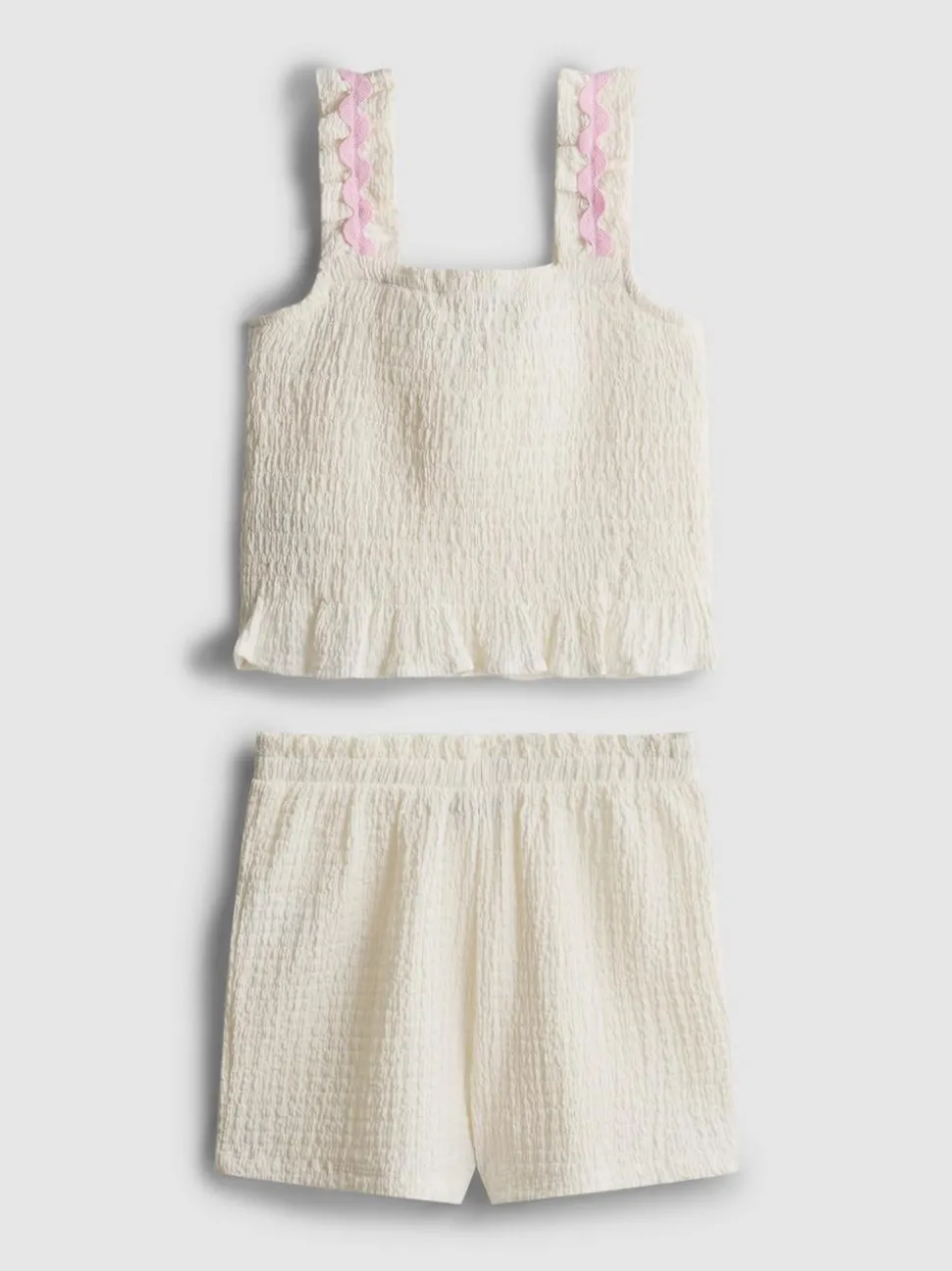 1,5–8 Jahre | Top und Shorts in Knitteroptik