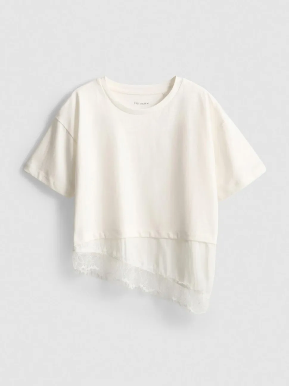 7–15 Jahre | T-Shirt mit Spitzensaum