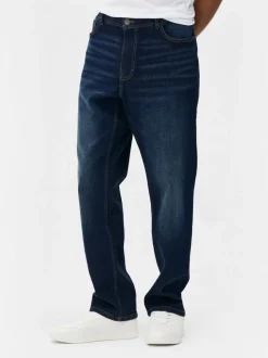 Jeans mit geradem Bein und mittlerer Leibhöhe
