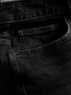 Jeans mit geradem Bein und mittlerer Leibhöhe