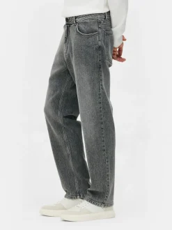 Jeans mit geradem Bein und mittlerer Leibhöhe