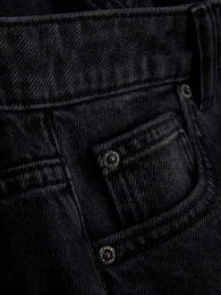 Jeans mit hohem Bund und geradem Bein
