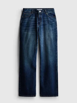 Jeans mit hohem Bund und geradem Bein