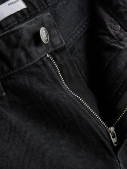 Jeans mit hohem Bund und geradem Bein
