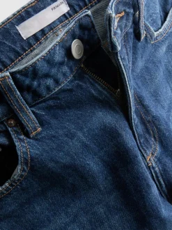 Jeans mit hohem Bund und geradem Bein
