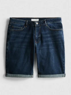 Jeansshorts in gerader Passform