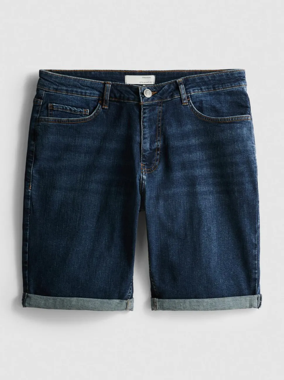 Jeansshorts in gerader Passform