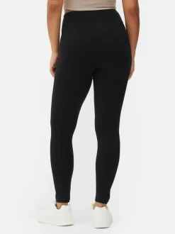 Jersey-Leggings mit hohem Bund