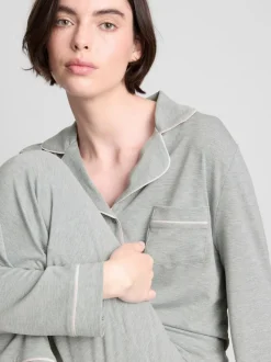 Jersey-Schlafanzug im Boyfriend-Look