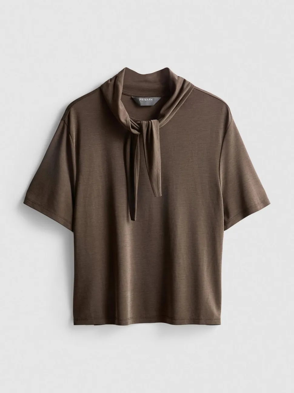 Jersey-T-Shirt mit Schluppe