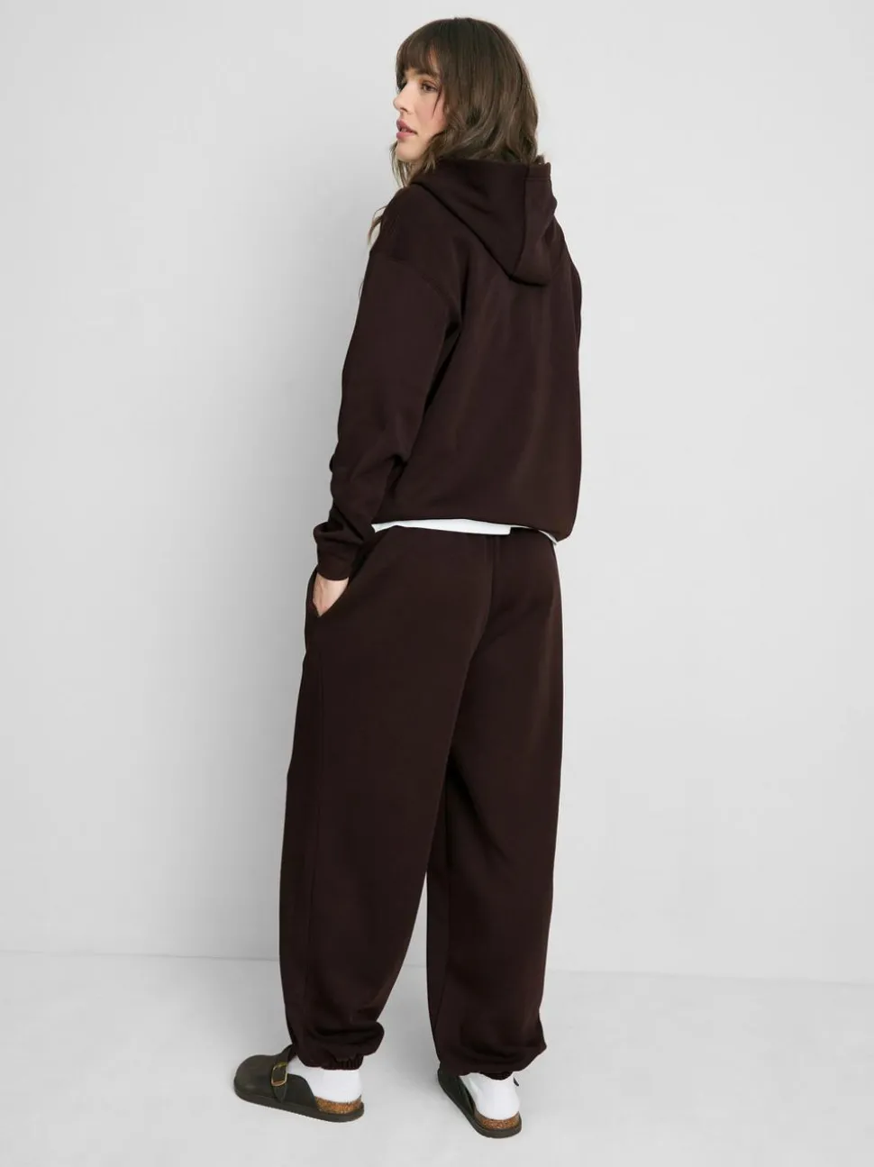 Jogginghose aus Baumwollmischung mit Bündchen