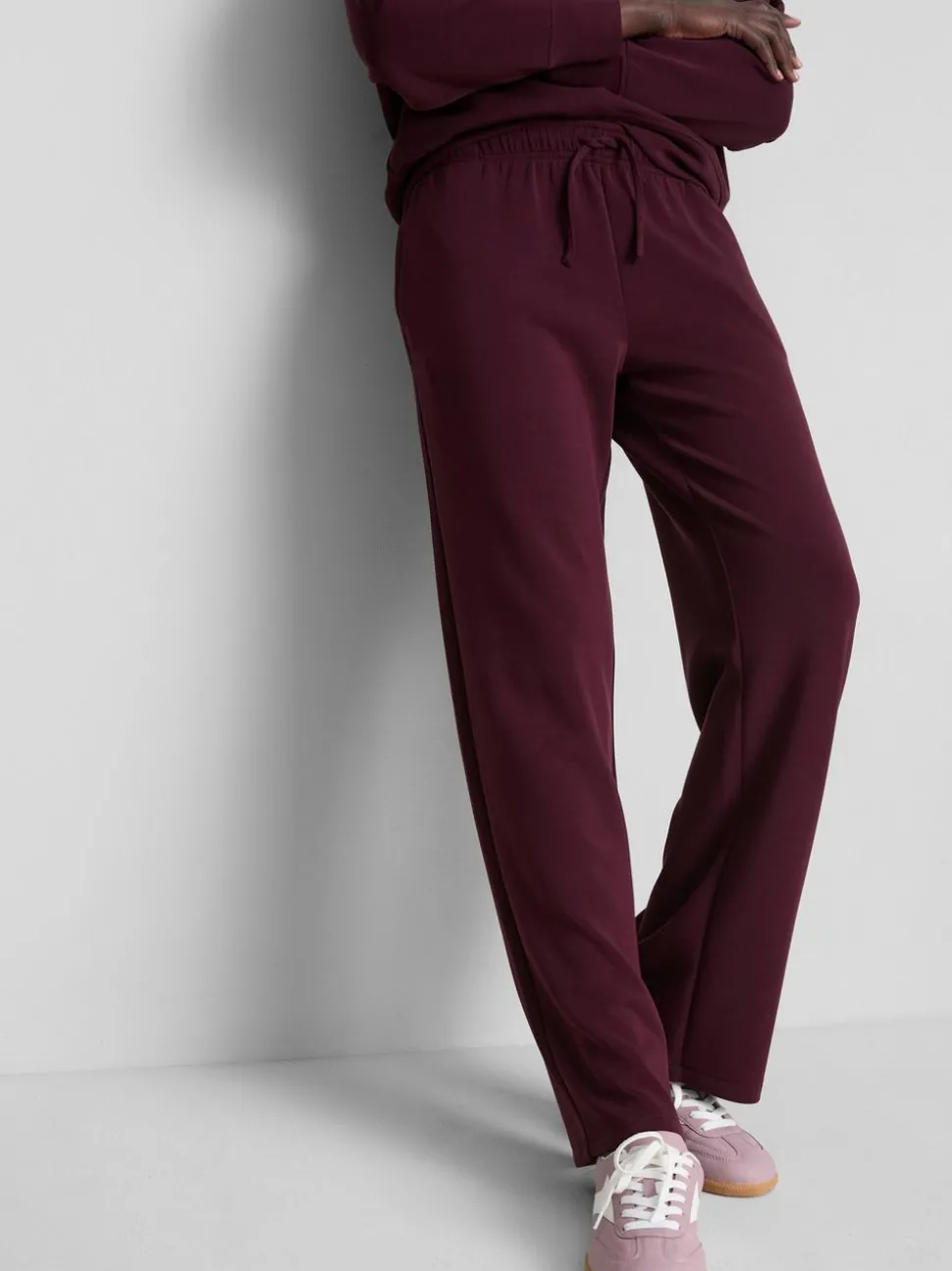 Jogginghose aus Modalmischung mit weitem Bein