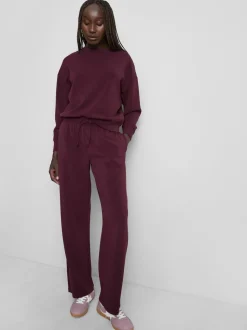 Jogginghose aus Modalmischung mit weitem Bein