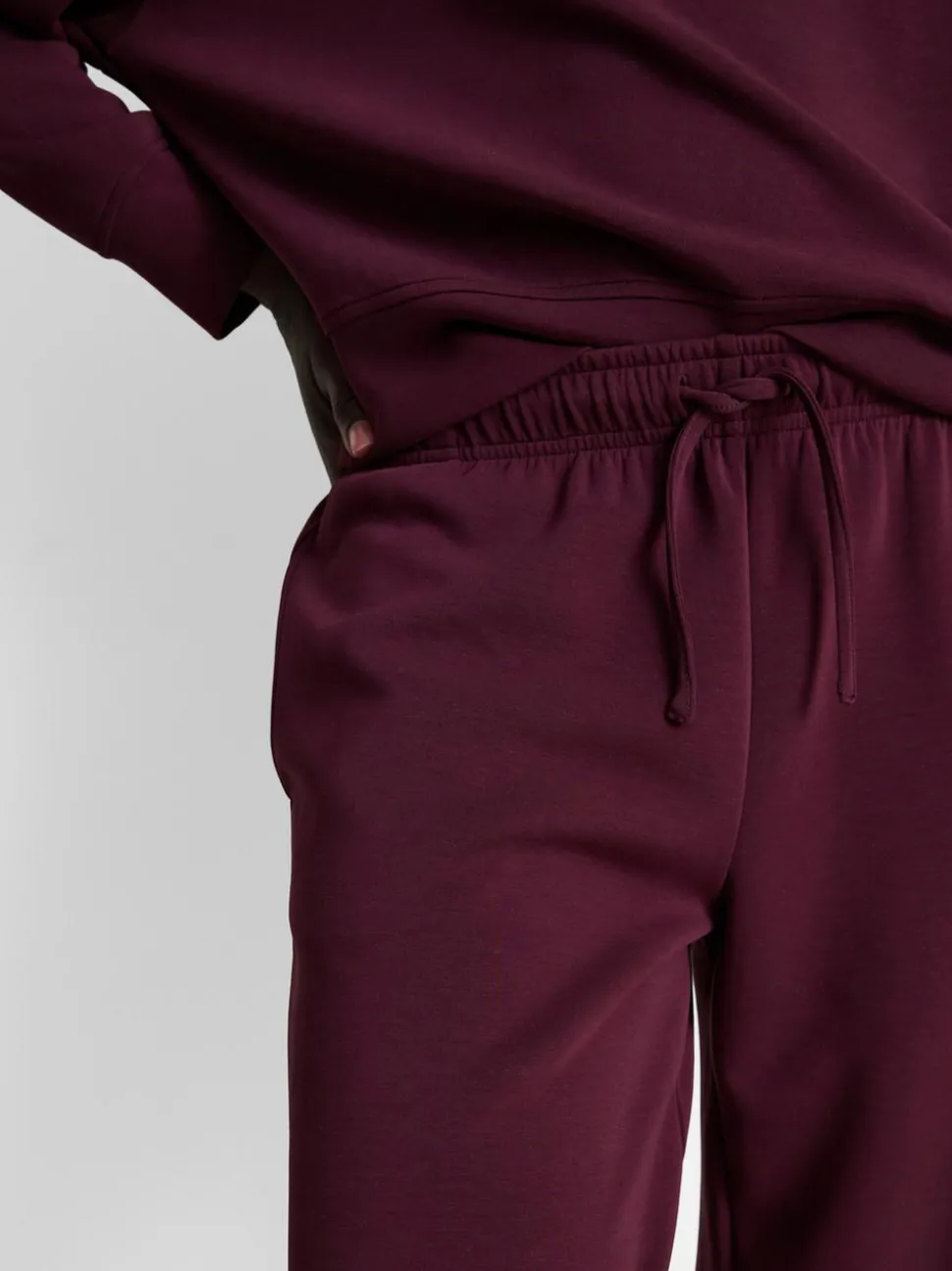 Jogginghose aus Modalmischung mit weitem Bein