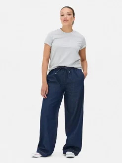 Jogging-Jeans mit mittlerer Leibhöhe