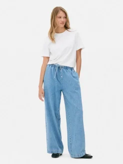 Jogging-Jeans mit mittlerer Leibhöhe