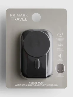 Kabellose Powerbank mit integrierten Ladekabeln, 10 000 mAh