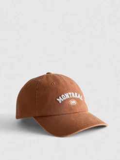 Kappe aus reiner Baumwolle mit „Montreal“-Slogan