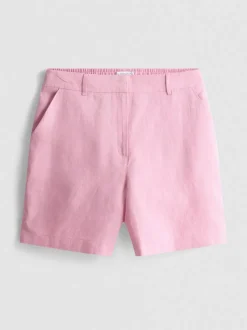 Klassische „The Edit“ Leinen-Shorts