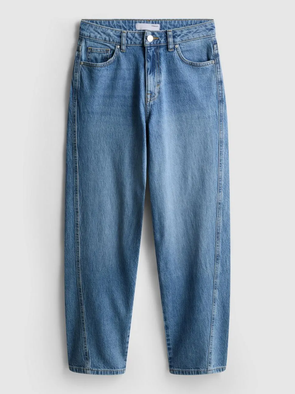 Konische Baumwoll-Jeans mit geradem Bein