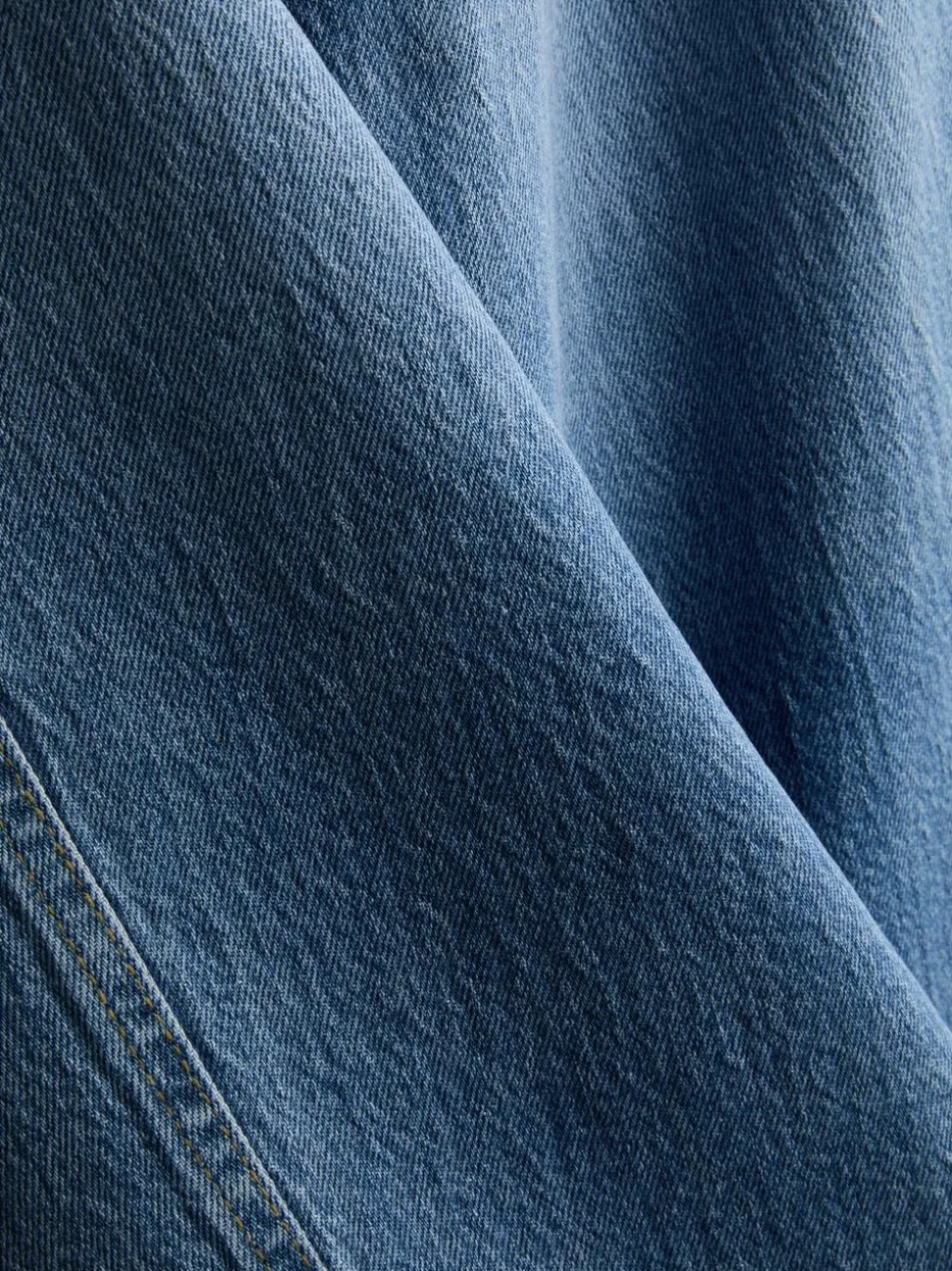 Konische Baumwoll-Jeans mit geradem Bein