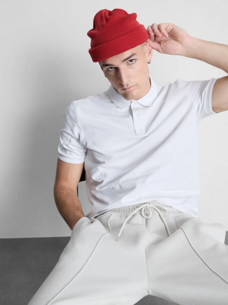 Kurzarm-Poloshirt aus Pikee
