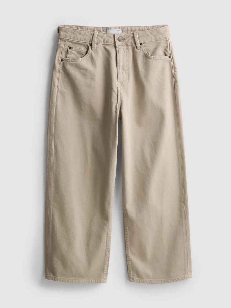 Kurze Jeans mit weitem Bein