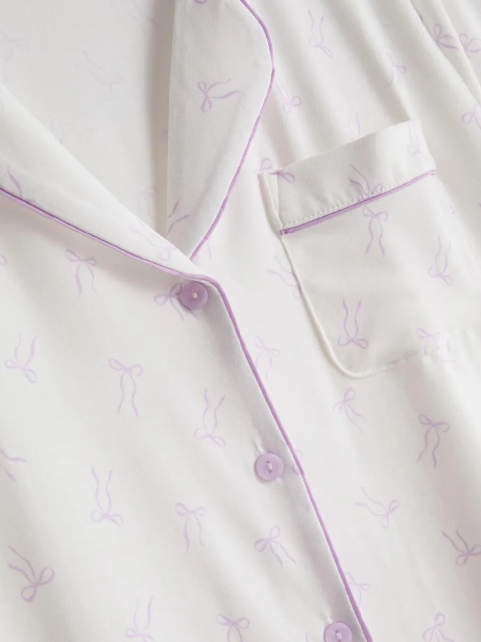 Kurzer Boyfriend-Schlafanzug mit Print