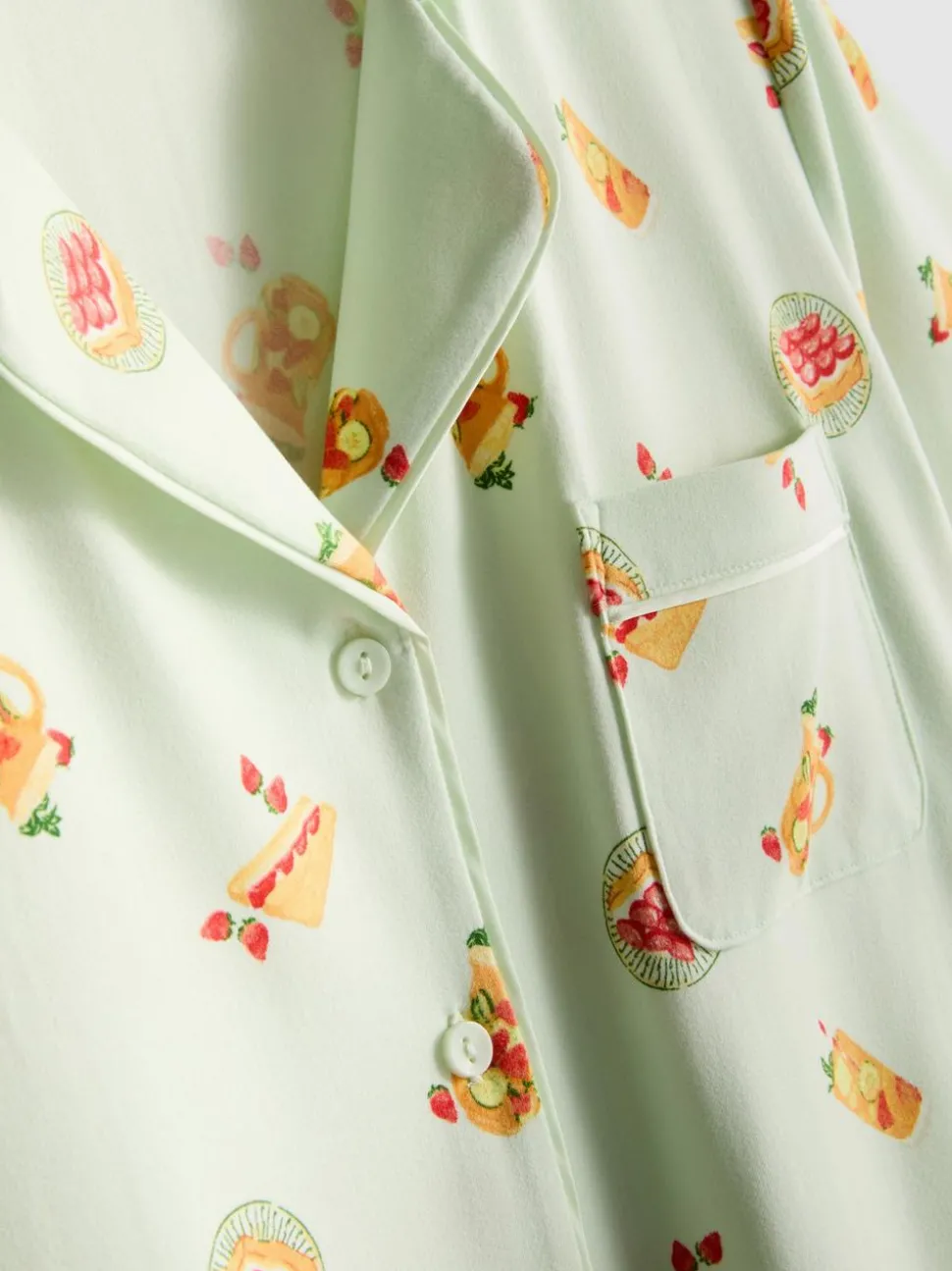 Kurzer Boyfriend-Schlafanzug mit Print