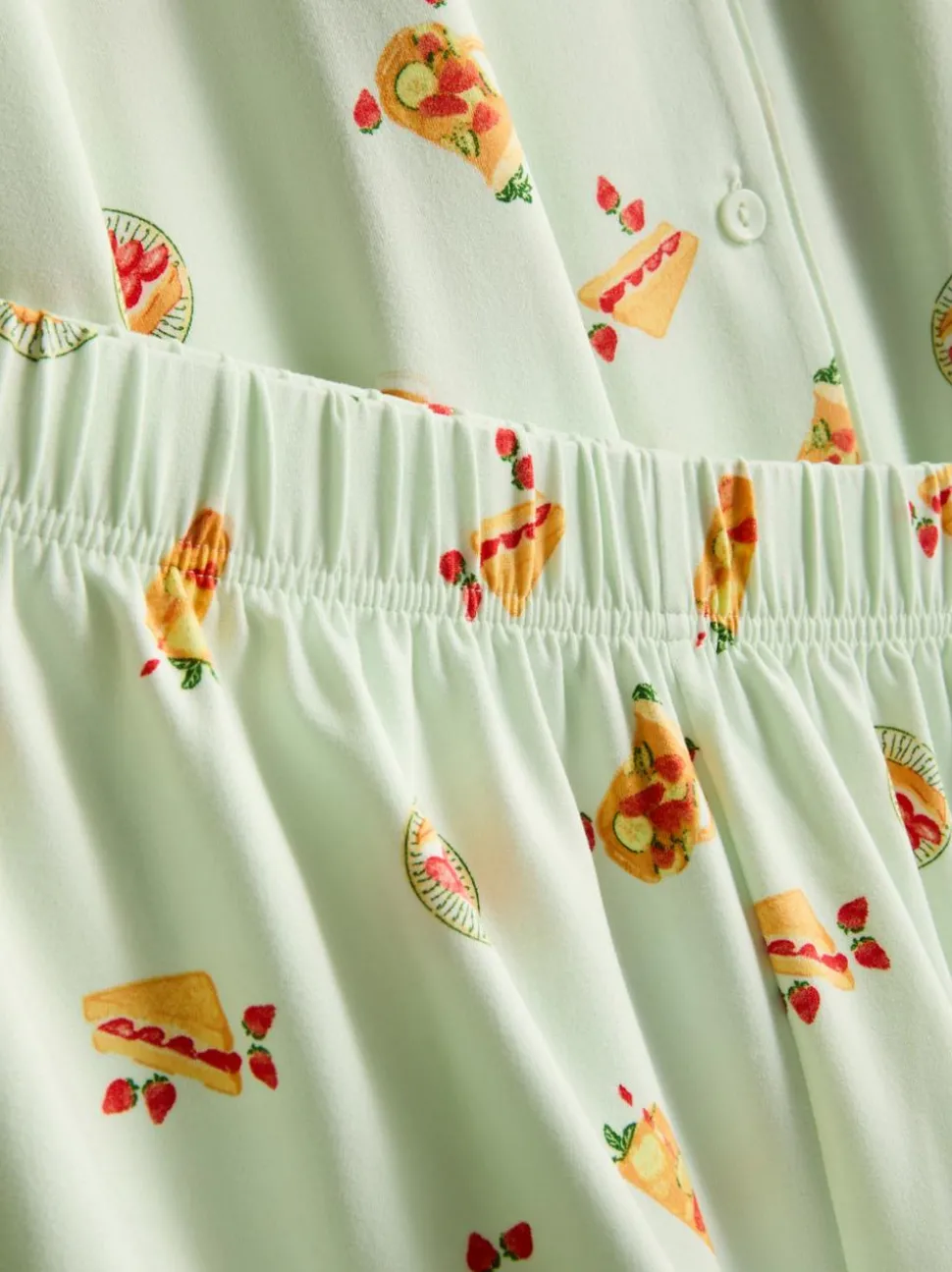 Kurzer Boyfriend-Schlafanzug mit Print