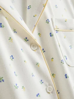 Kurzer Boyfriend-Schlafanzug mit Print