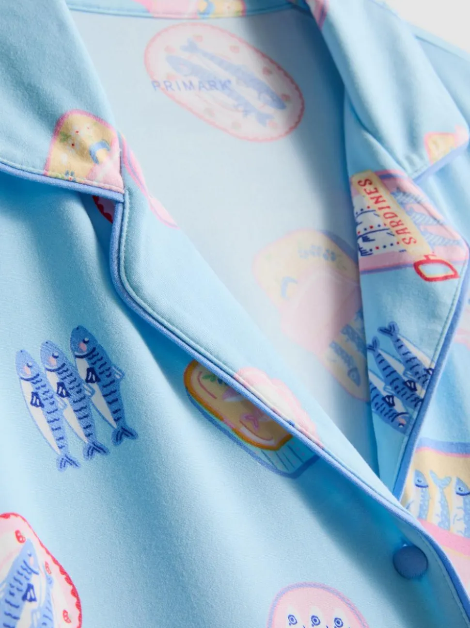 Kurzer Boyfriend-Schlafanzug mit Print