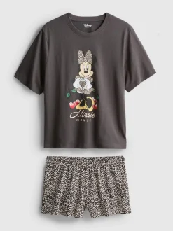 Kurzer „Disney Minnie Maus“ Baumwoll-Schlafanzug