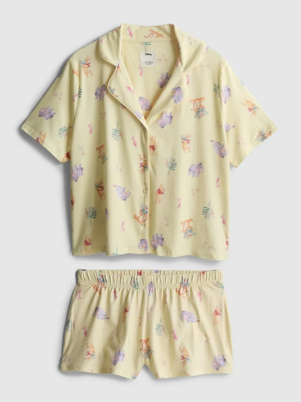 Kurzer „Disney Winnie Puuh“ Boyfriend-Schlafanzug