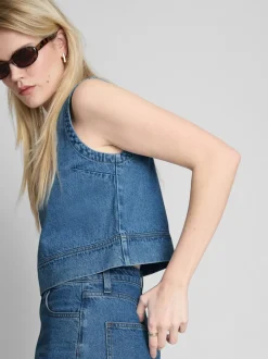 Kurzes Denim-Top