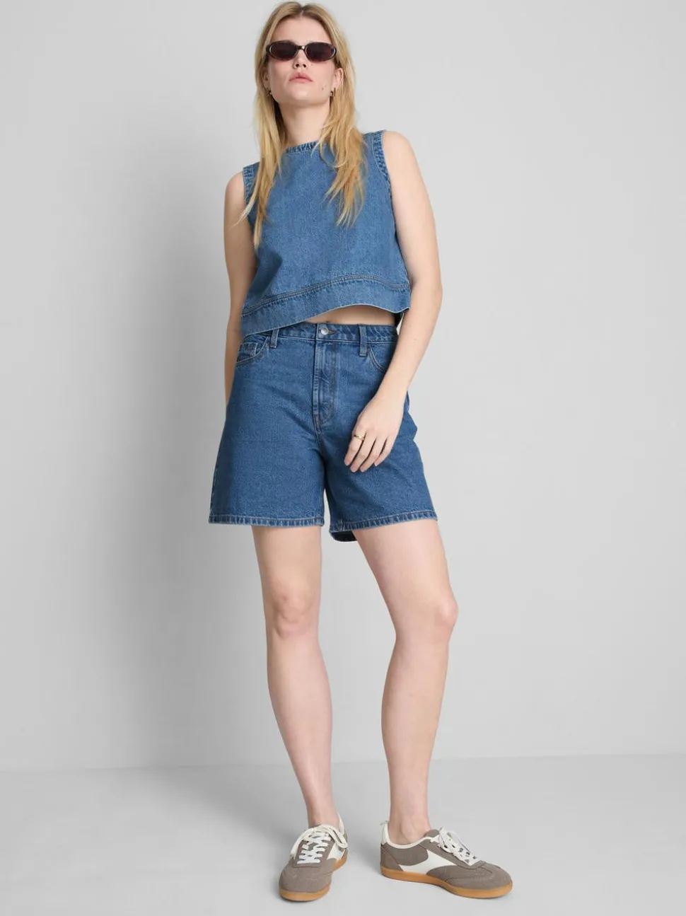 Kurzes Denim-Top