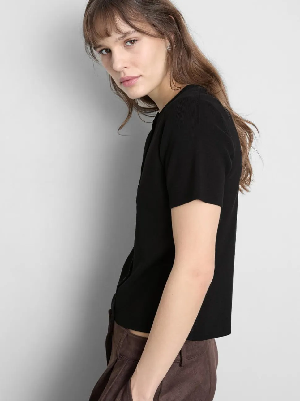 Kurzärmeliger Cardigan